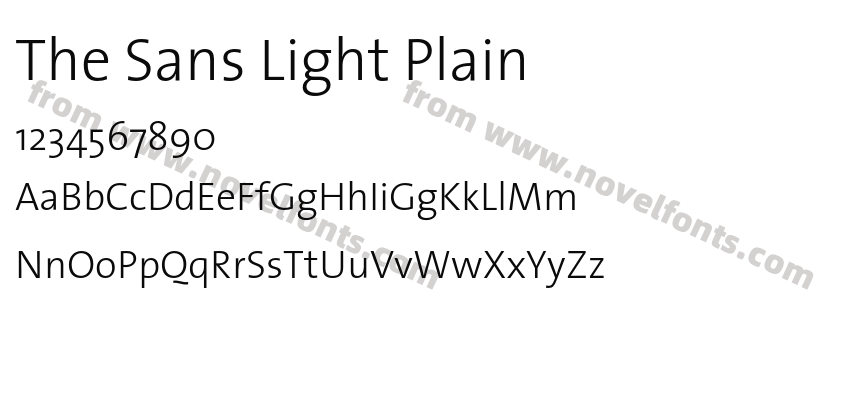 The Sans Light PlainPreview