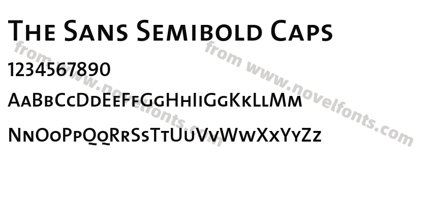 The Sans Semibold CapsPreview