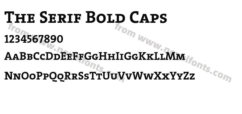 The Serif Bold CapsPreview