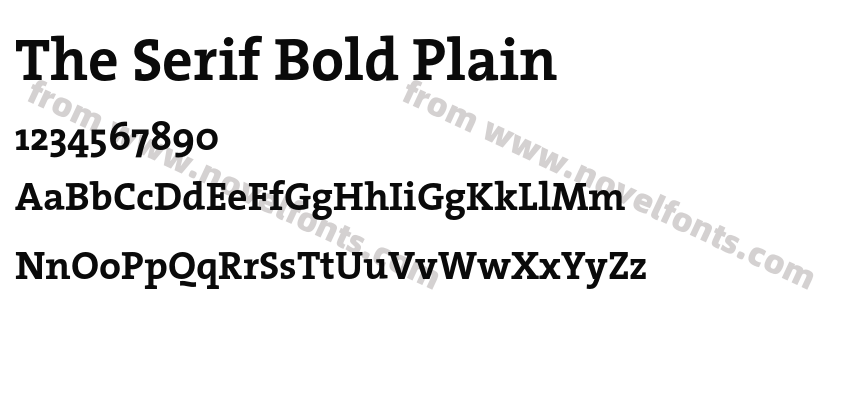 The Serif Bold PlainPreview