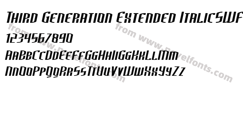 Third Generation Extended ItalicSWFTEPreview