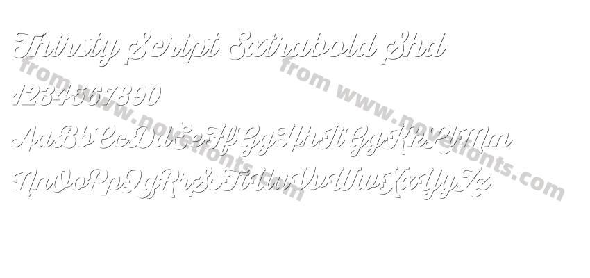 Thirsty Script Extrabold ShdPreview