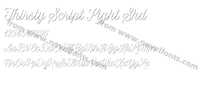 Thirsty Script Light ShdPreview