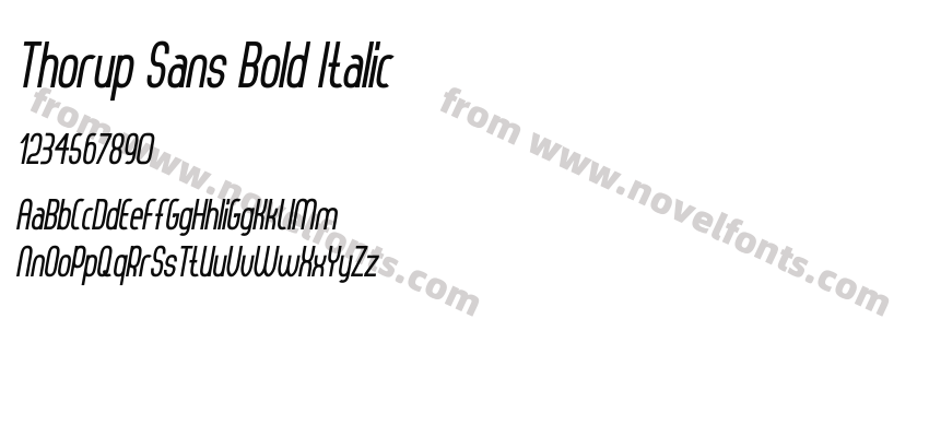 Thorup Sans Bold ItalicPreview