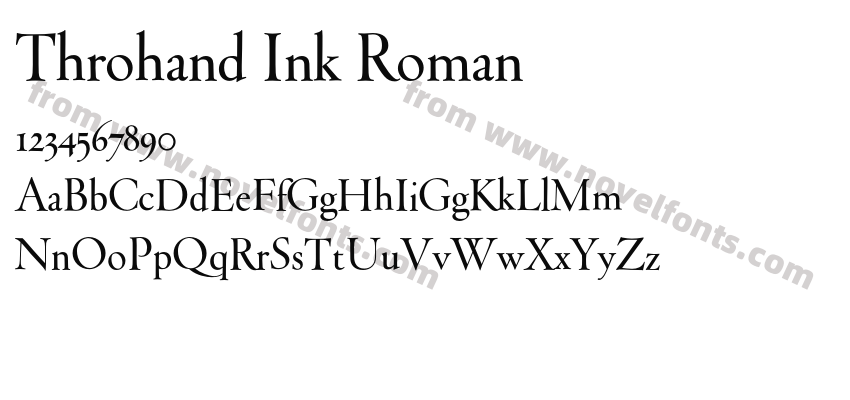 Throhand Ink RomanPreview