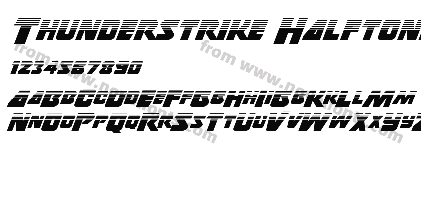 Thunderstrike HalftonePreview