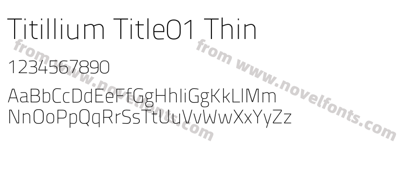 Titillium Title01 ThinPreview