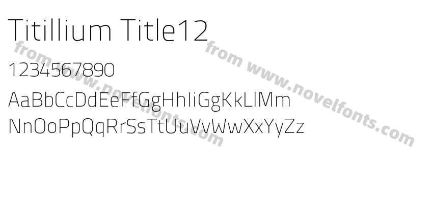 Titillium Title12Preview