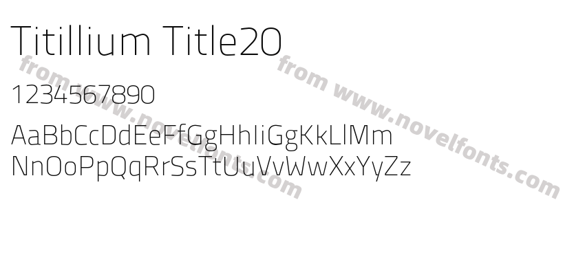 Titillium Title20Preview