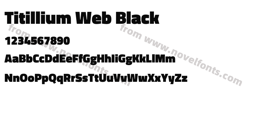 Titillium Web BlackPreview