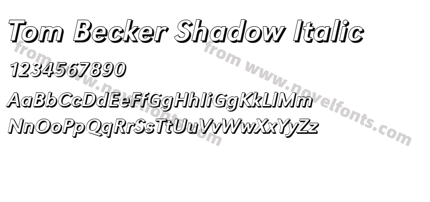 Tom Becker Shadow ItalicPreview