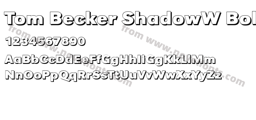 Tom Becker ShadowW BoldPreview