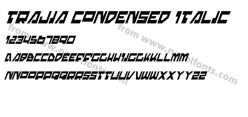 Trajia Condensed ItalicPreview