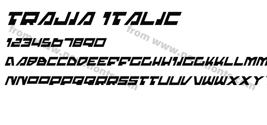 Trajia ItalicPreview