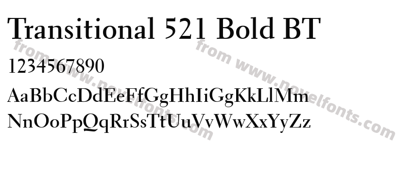 Transitional 521 Bold BTPreview