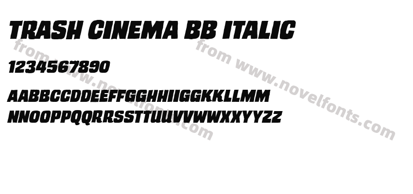 Trash Cinema BB ItalicPreview