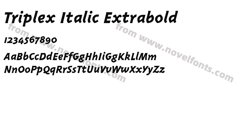 Triplex Italic ExtraboldPreview