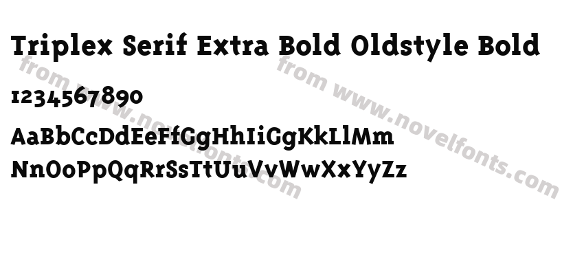 Triplex Serif Extra Bold Oldstyle BoldPreview