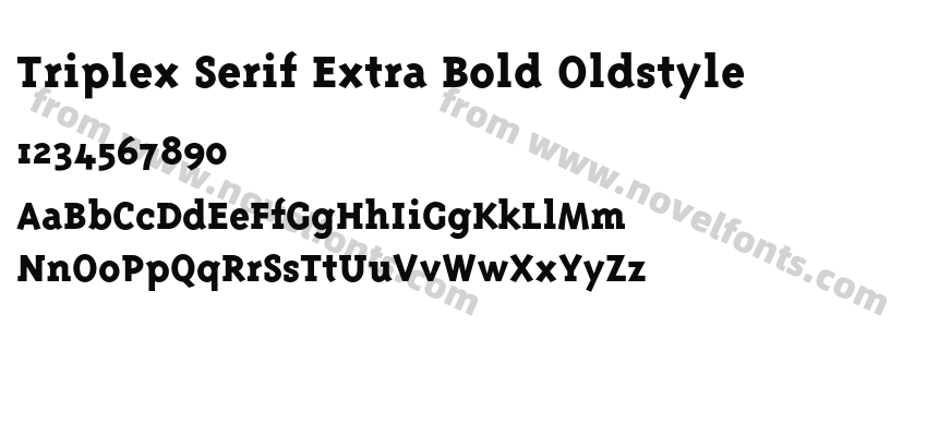 Triplex Serif Extra Bold OldstylePreview