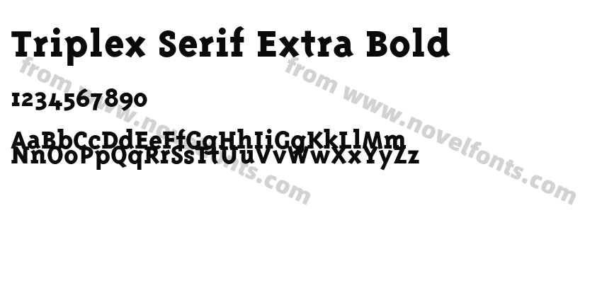 Triplex Serif Extra BoldPreview