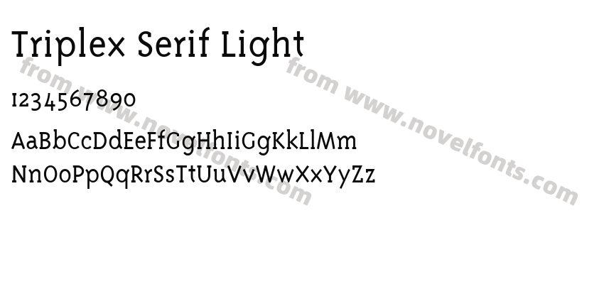 Triplex Serif LightPreview