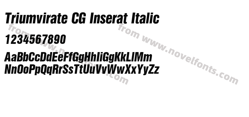 Triumvirate CG Inserat ItalicPreview