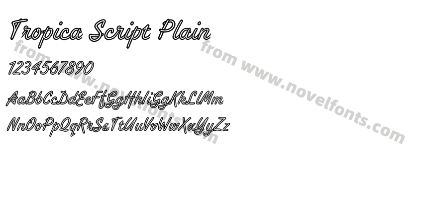 Tropica Script PlainPreview