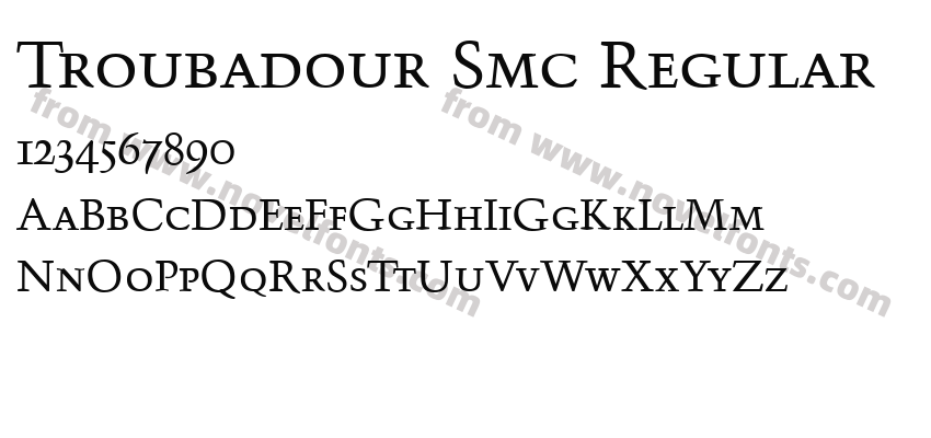 Troubadour Smc RegularPreview