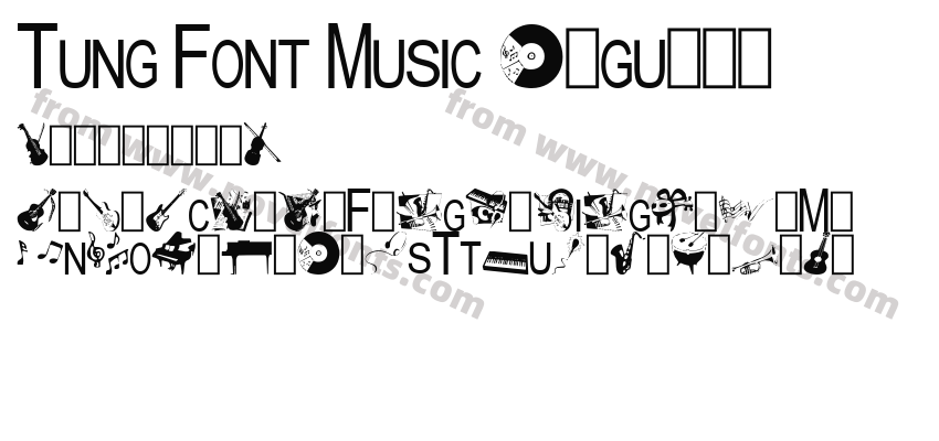 Tung Font Music RegularPreview