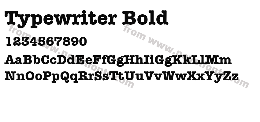 Typewriter BoldPreview