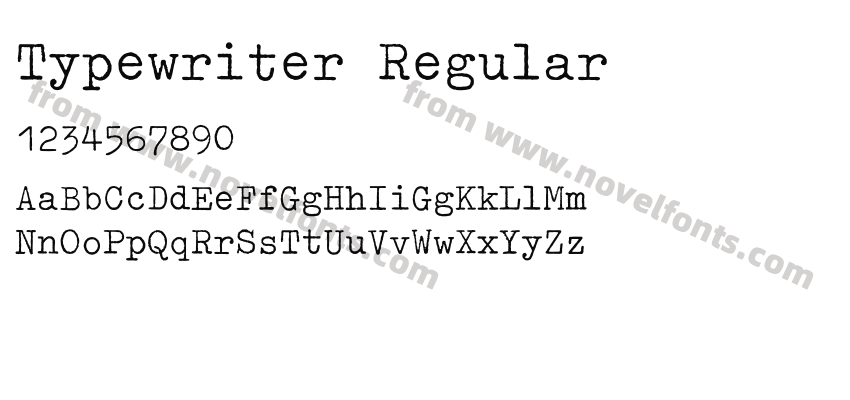 Typewriter RegularPreview