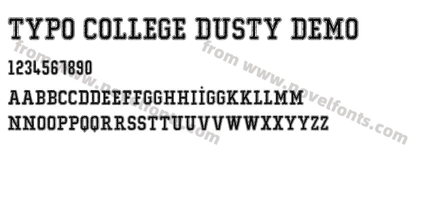 Typo College Dusty DemoPreview