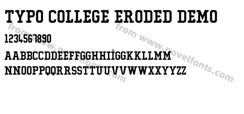 Typo College Eroded DemoPreview