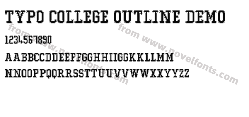 Typo College Outline DemoPreview