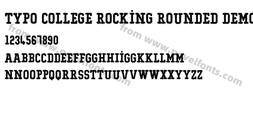 Typo College Rocking Rounded DemoPreview