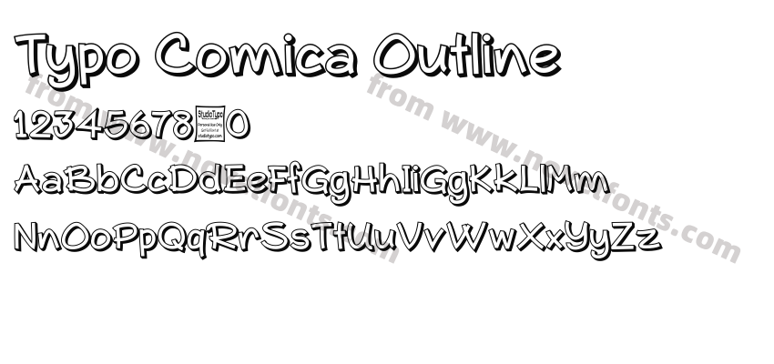 Typo Comica OutlinePreview