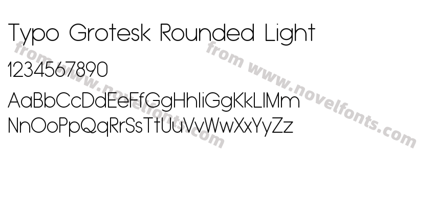 Typo Grotesk Rounded LightPreview