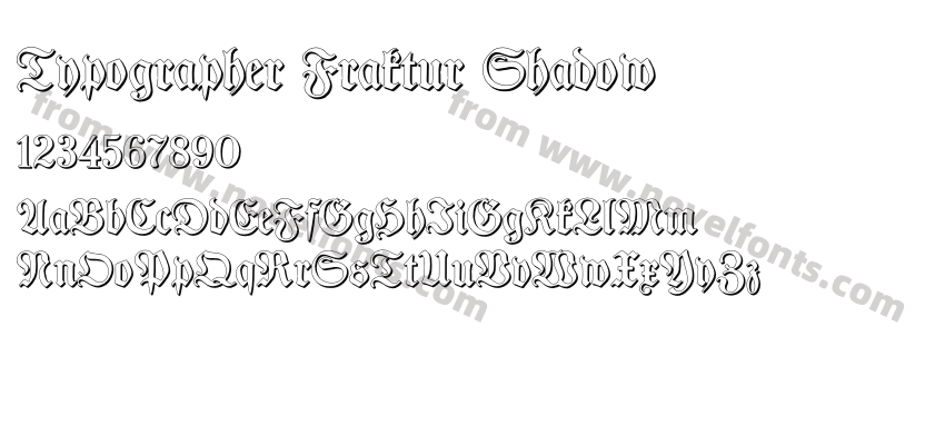 Typographer Fraktur ShadowPreview