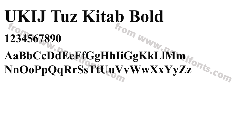 UKIJ Tuz Kitab BoldPreview