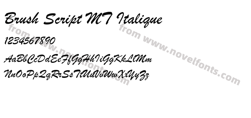 Brush Script MT ItaliquePreview