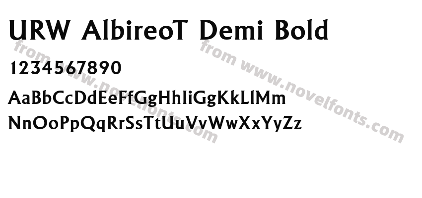 URW AlbireoT Demi BoldPreview