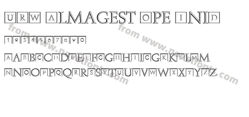 URW Almagest Ope IniDPreview