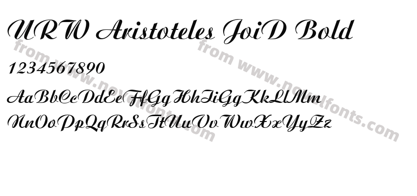 URW Aristoteles JoiD BoldPreview