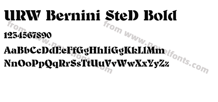 URW Bernini SteD BoldPreview