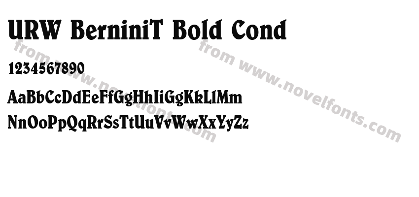 URW BerniniT Bold CondPreview