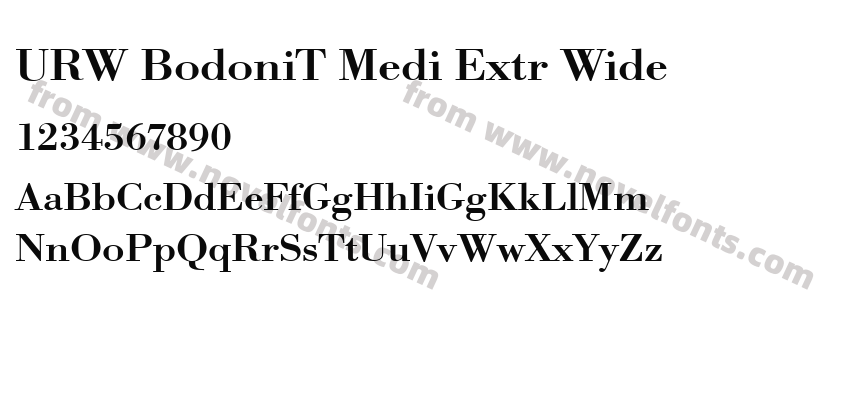 URW BodoniT Medi Extr WidePreview