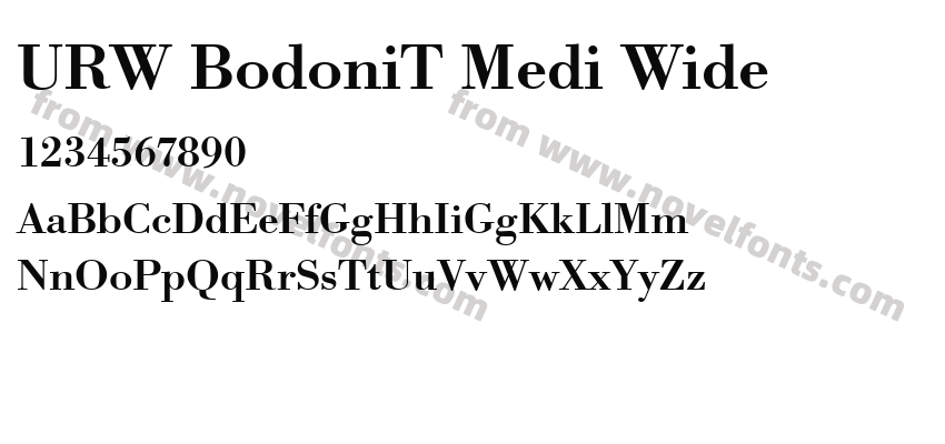 URW BodoniT Medi WidePreview