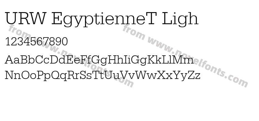 URW EgyptienneT LighPreview