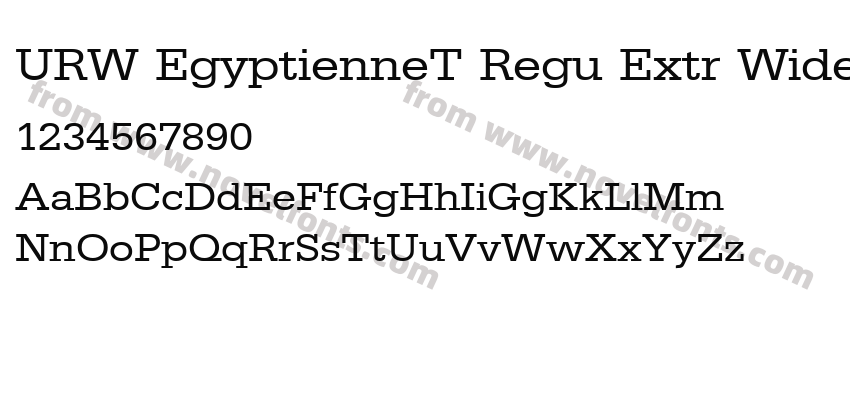 URW EgyptienneT Regu Extr WidePreview