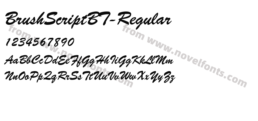 BrushScriptBT-RegularPreview